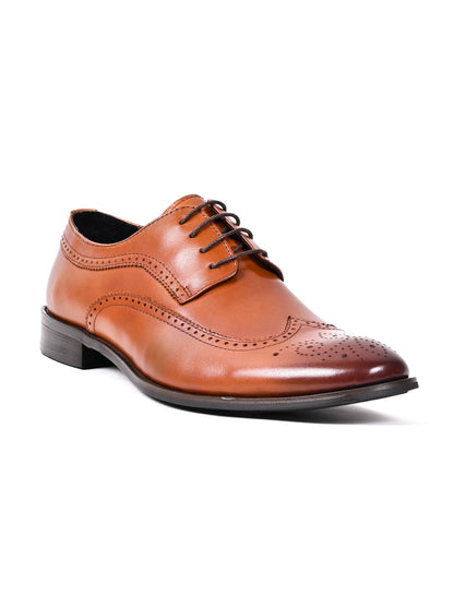 Men, Men Footwear, Tan Derby Formal Shoes