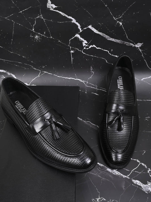 Men, Men Footwear, Black Loafers