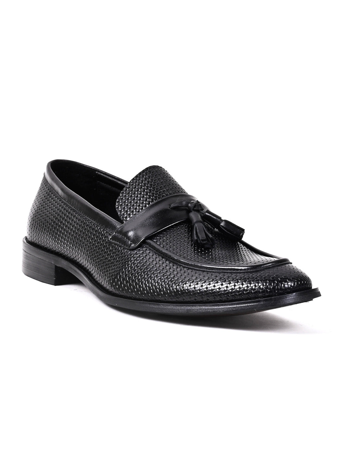 Men, Men Footwear, Black Loafers