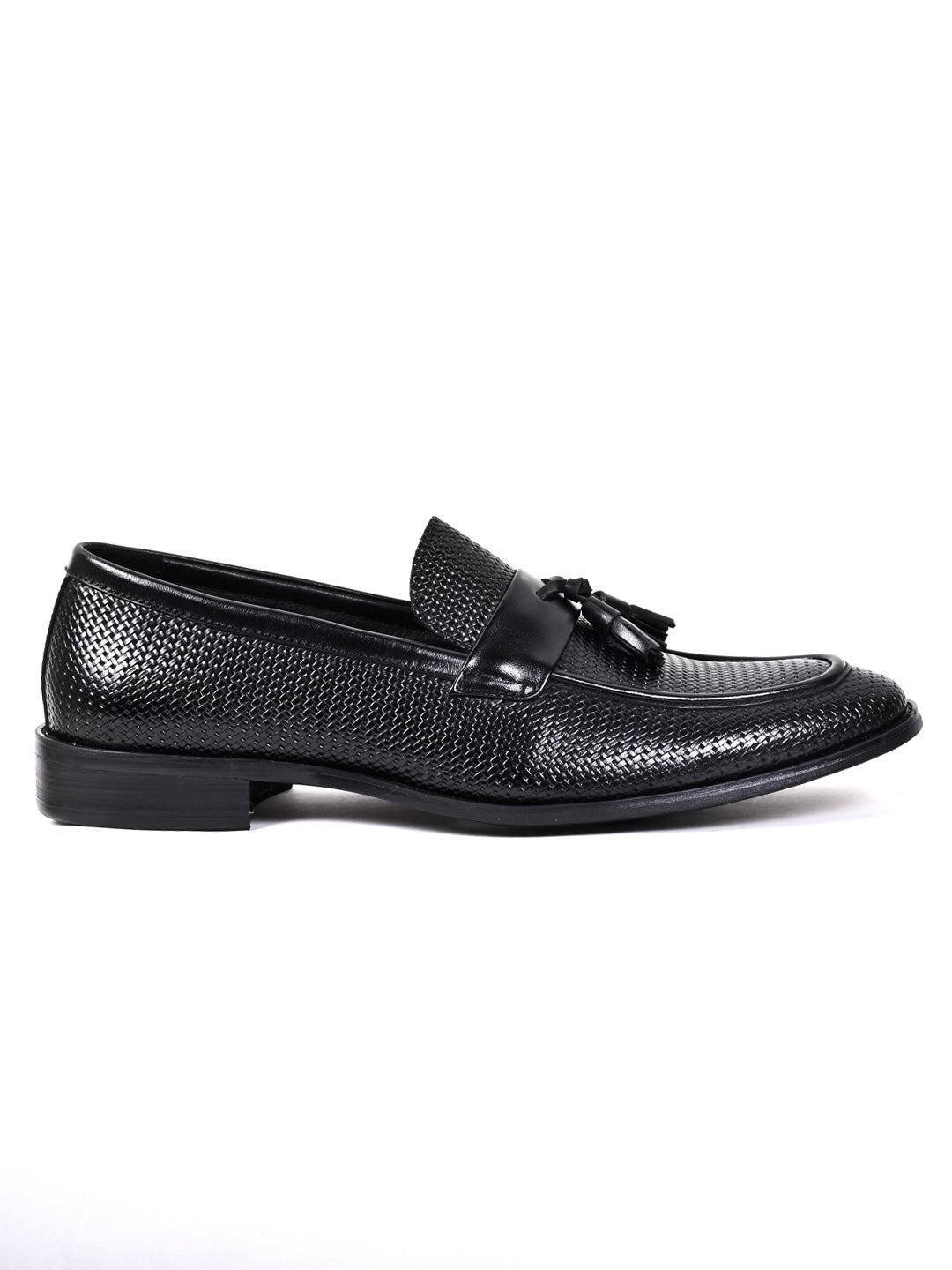 Men, Men Footwear, Black Loafers