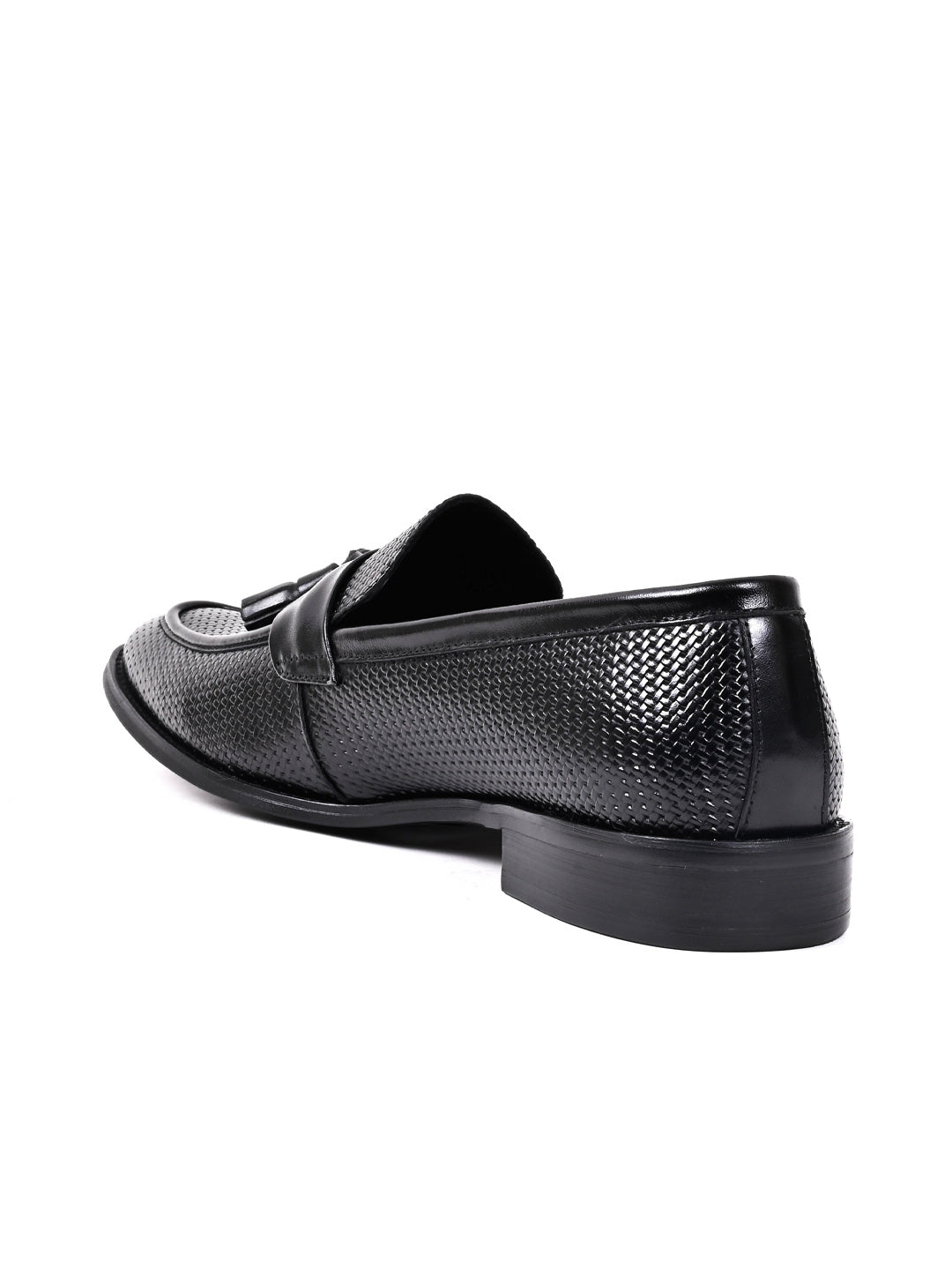 Men, Men Footwear, Black Loafers