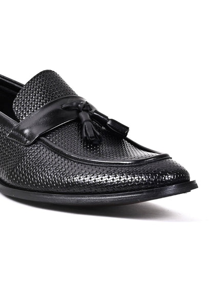 Men, Men Footwear, Black Loafers