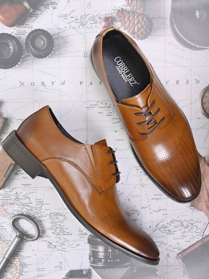 Men, Men Footwear, Tan Derbys