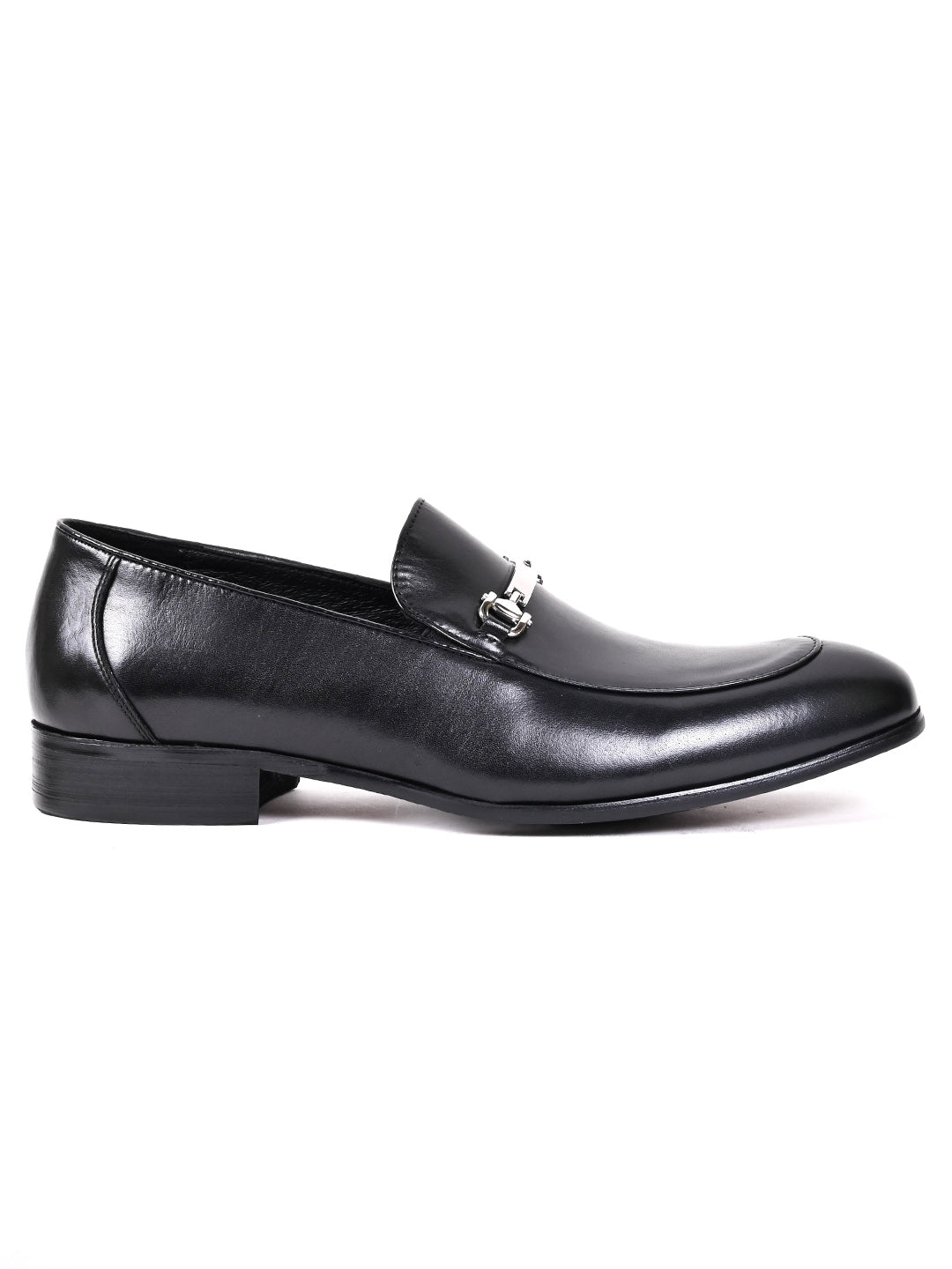 Men, Men Footwear, Black Loafers