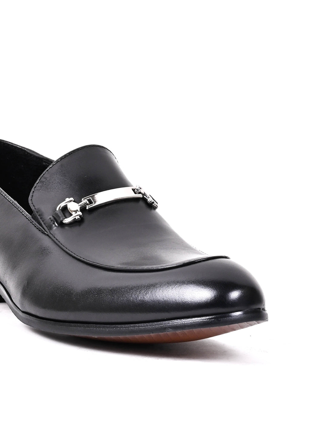 Men, Men Footwear, Black Loafers