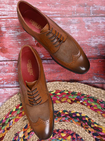 Men, Men Footwear, Tan Derbys