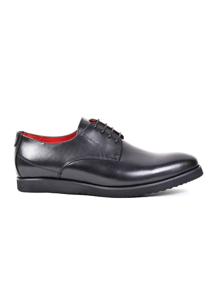 Men, Men Footwear, Black Derby Formal Shoes