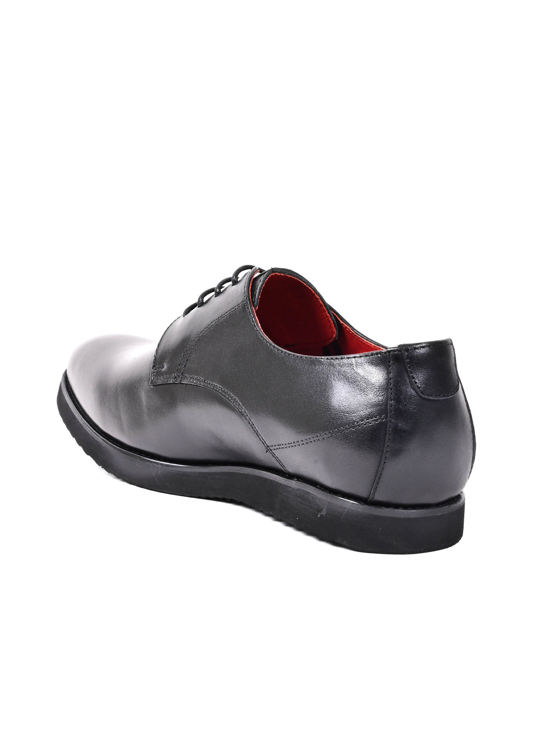 Men, Men Footwear, Black Derby Formal Shoes