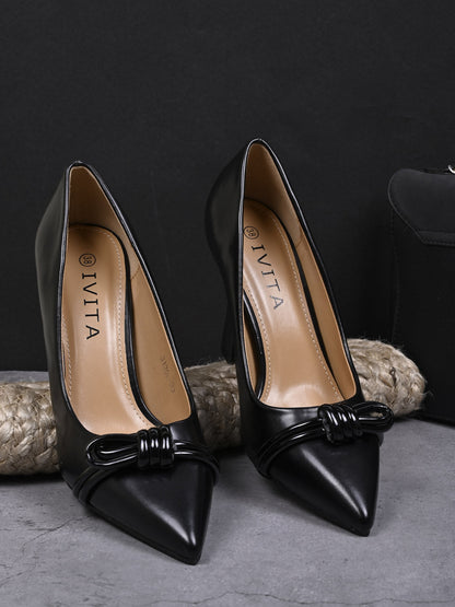 Women, Women Footwear, Black Stilettos