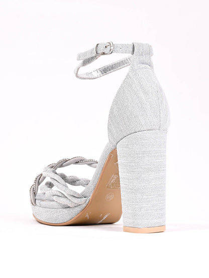 Women, Women Footwear, Silver  Sandal