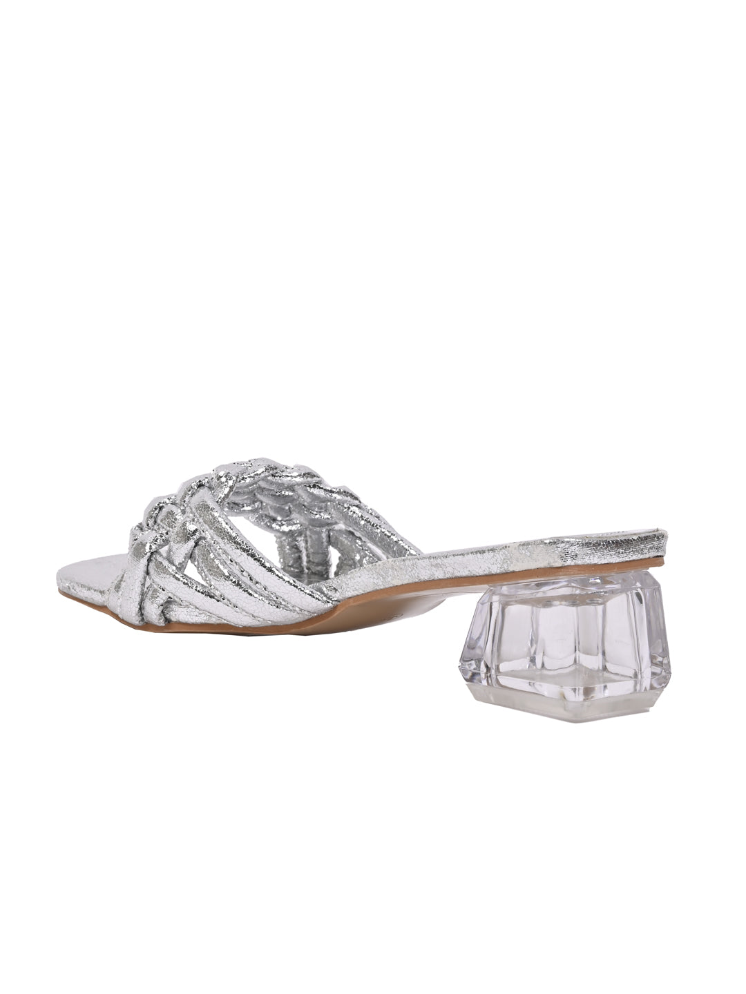 Simply Be extra wide fit diamante sandals with block heel in silver | ASOS