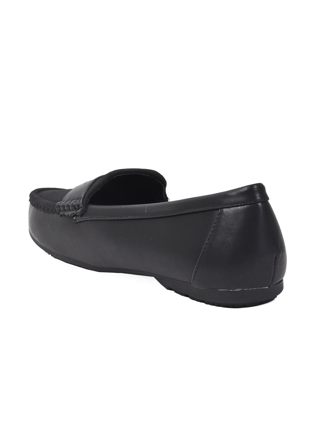 Women, Women Footwear, Black Loafers