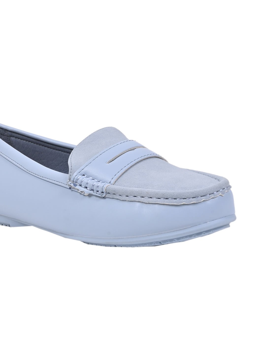 Women Aqua Solid Loafers