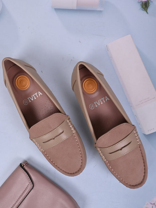 Women, Women Footwear, Pink Loafers