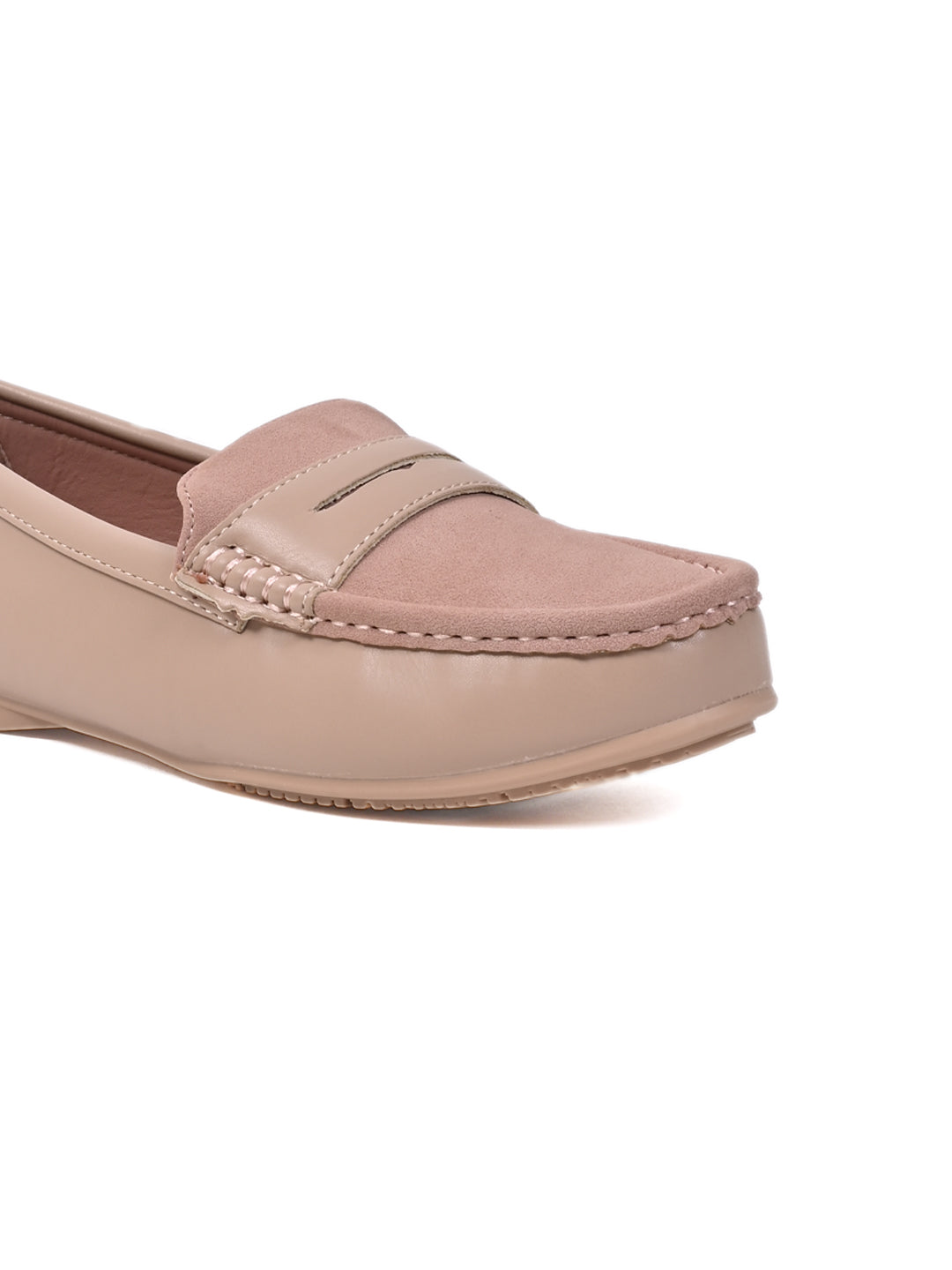 Women Pink Solid Loafers