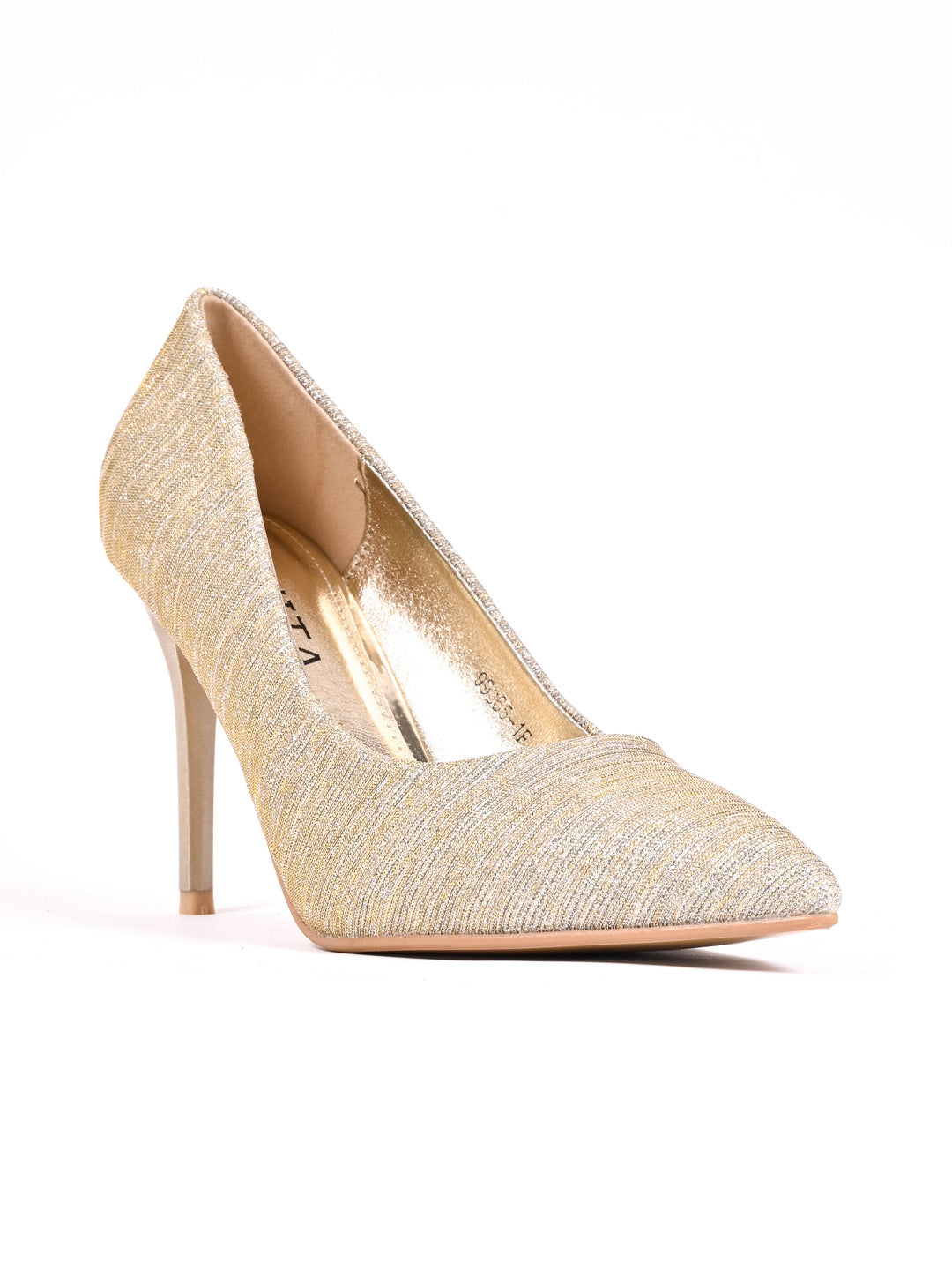 Women, Women Footwear, Gold Stilettos