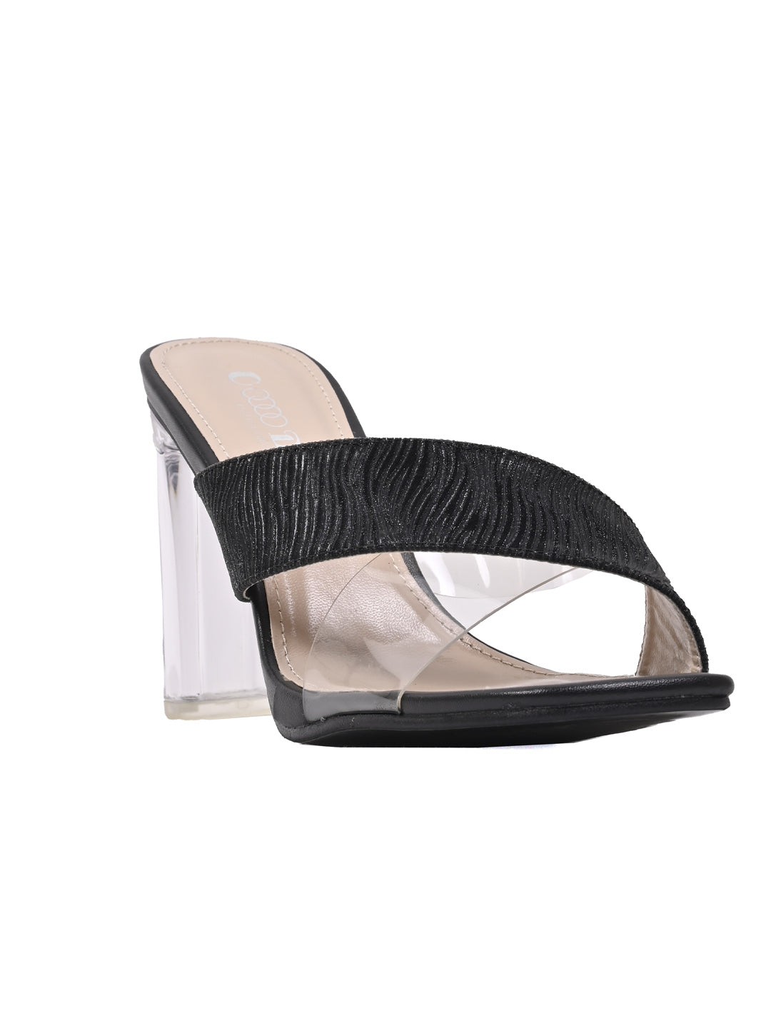 Women, Women Footwear, Black Sandal