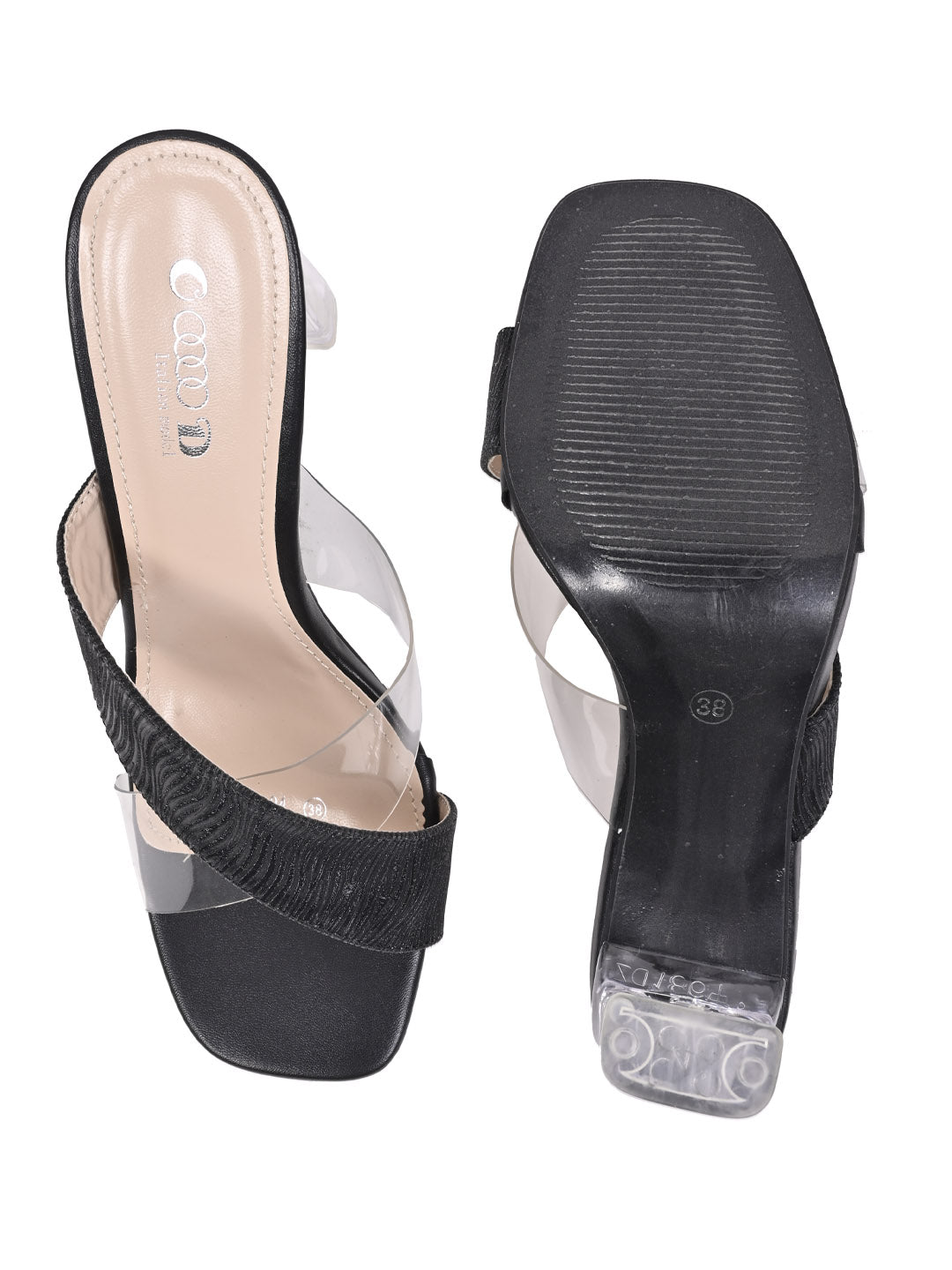 Women, Women Footwear, Black Sandal