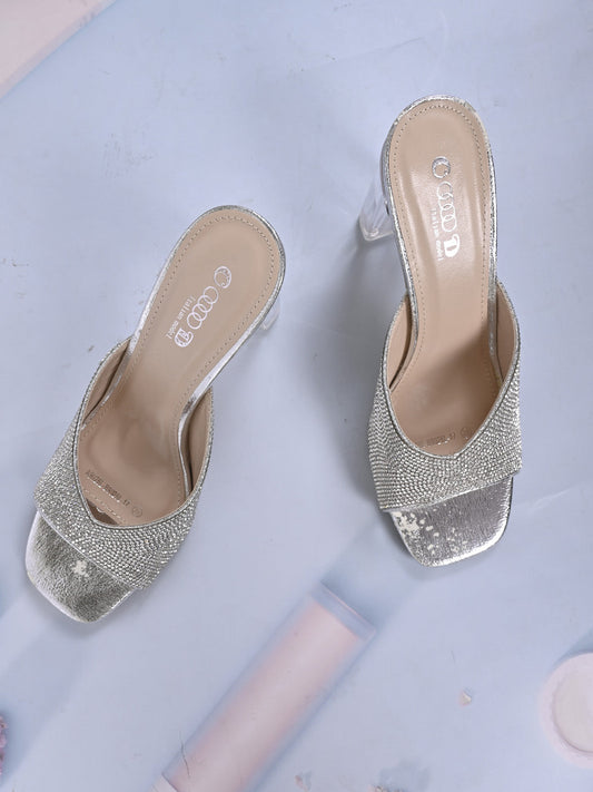 Women, Women Footwear, Silver Sandal