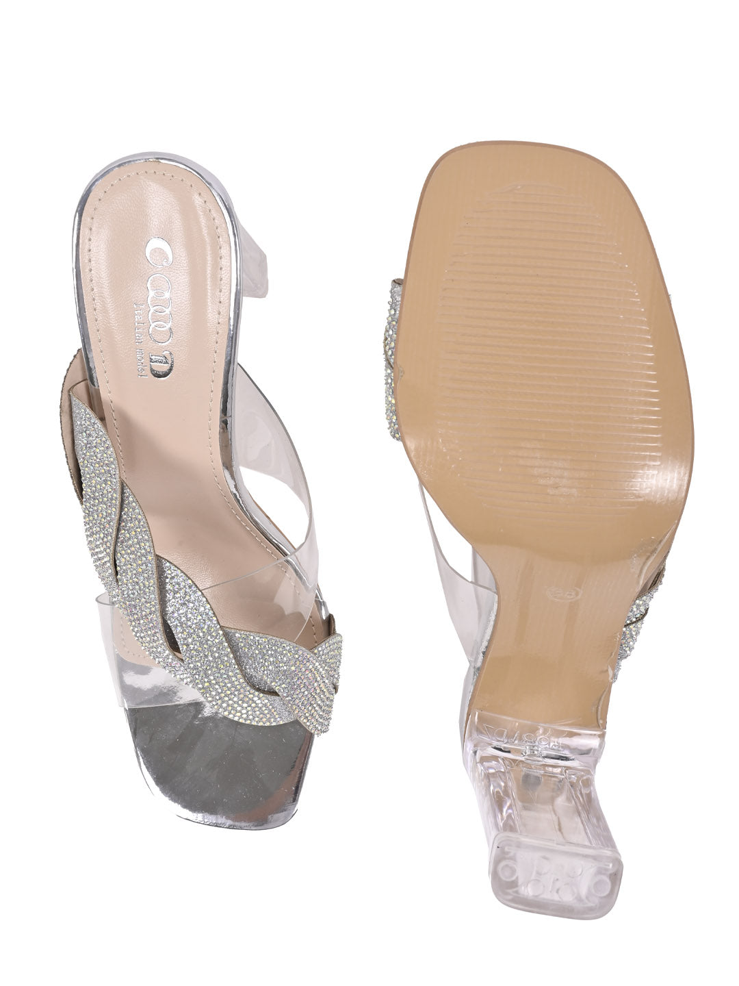 Women, Women Footwear, Silver Sandal