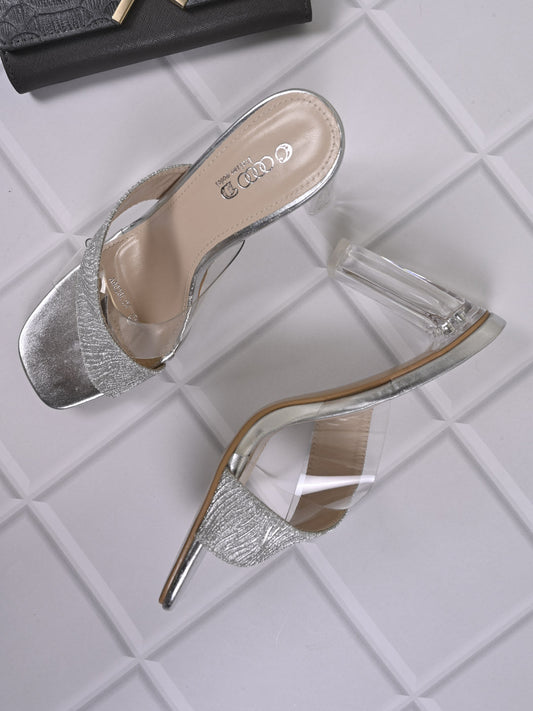 Women, Women Footwear, Silver Sandal