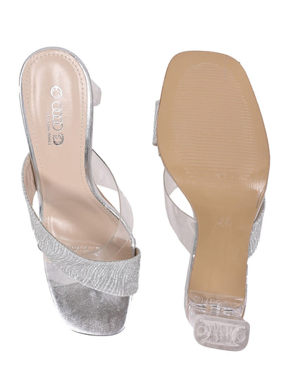 Women, Women Footwear, Silver Sandal