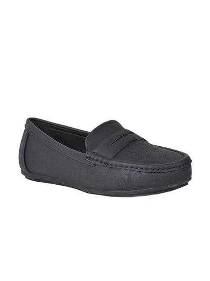 Women, Women Footwear, Black Loafers