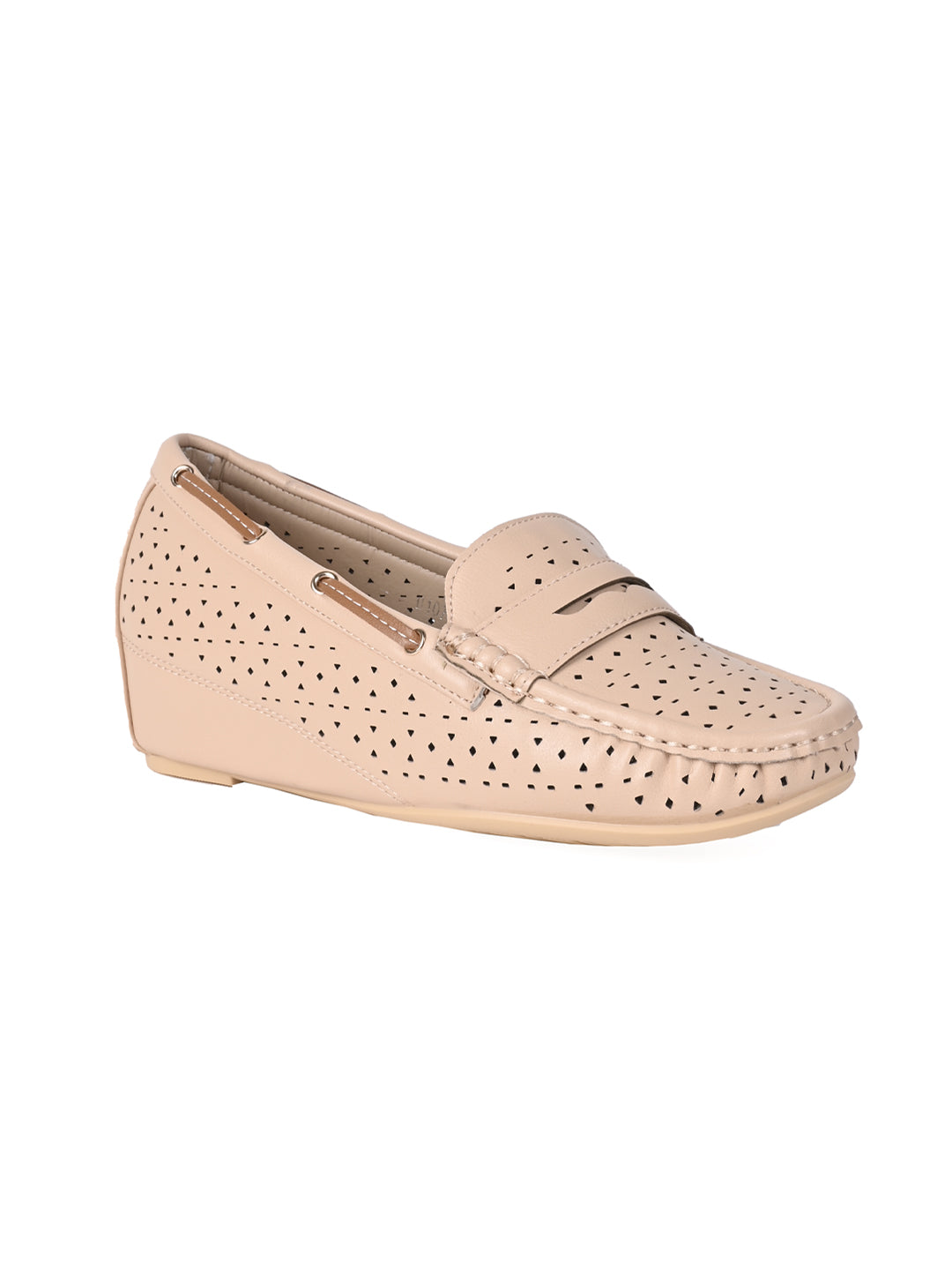 Women, Women Footwear, Beige Loafers