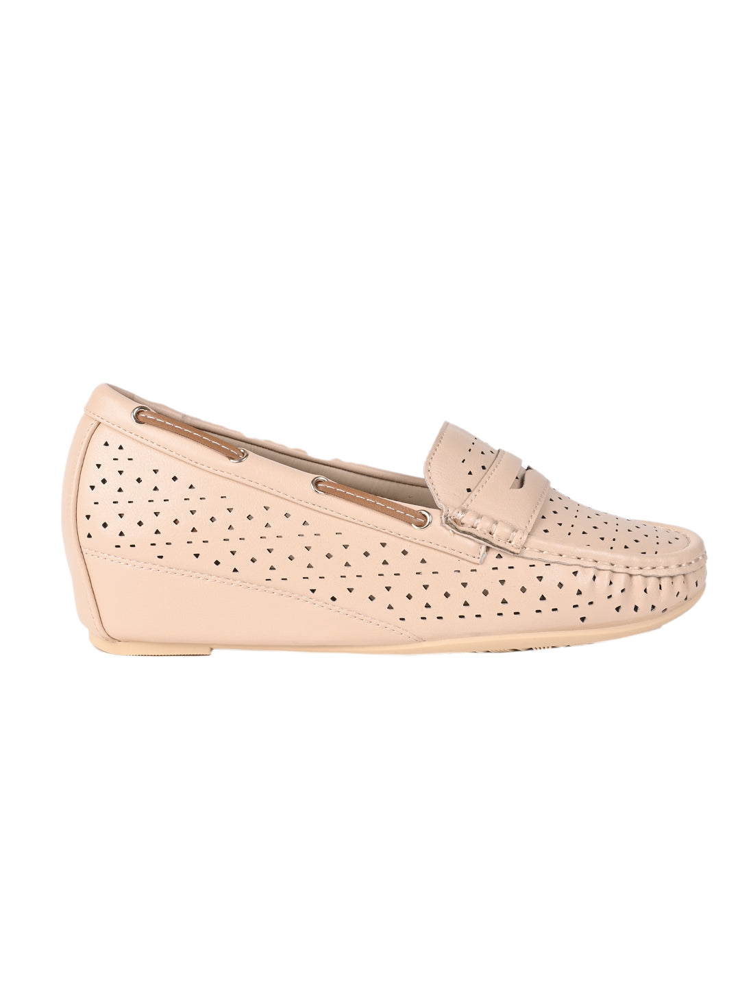 Women, Women Footwear, Beige Loafers