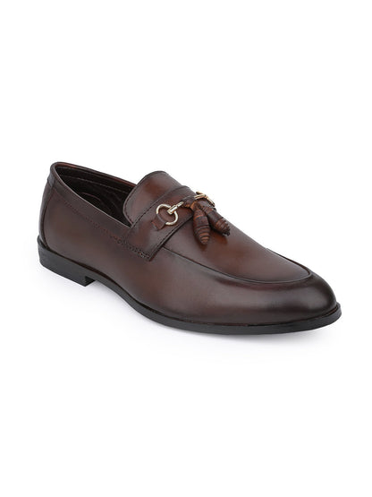 Men, Men Footwear, Brown Loafers