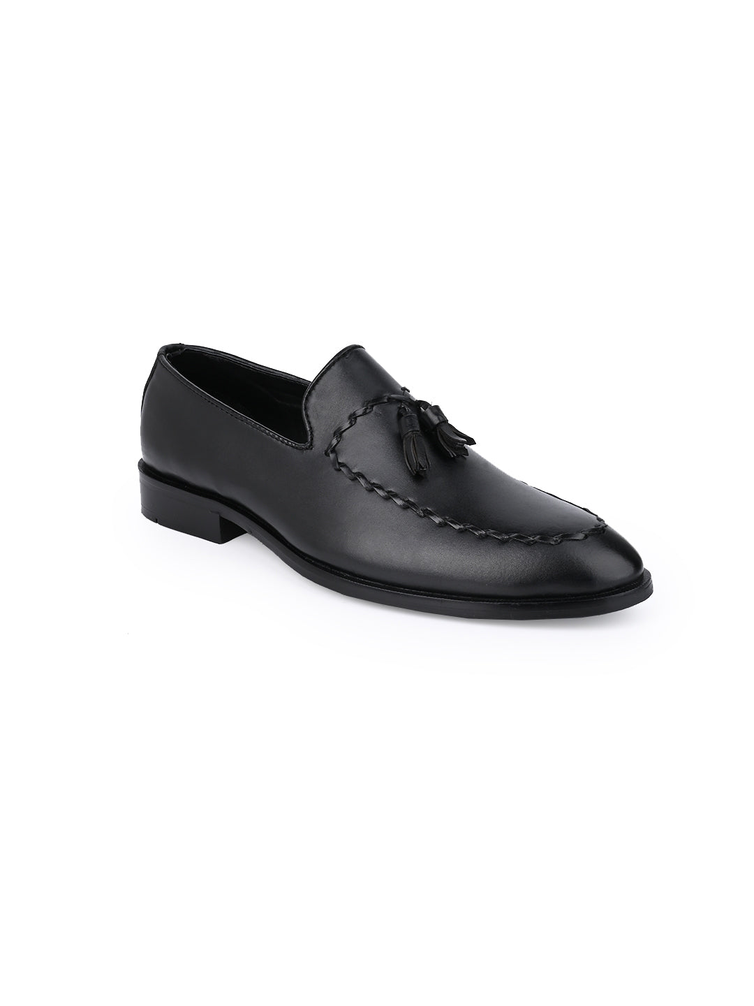 Men, Men Footwear, Black Loafers