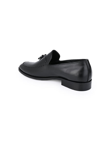 Men, Men Footwear, Black Loafers