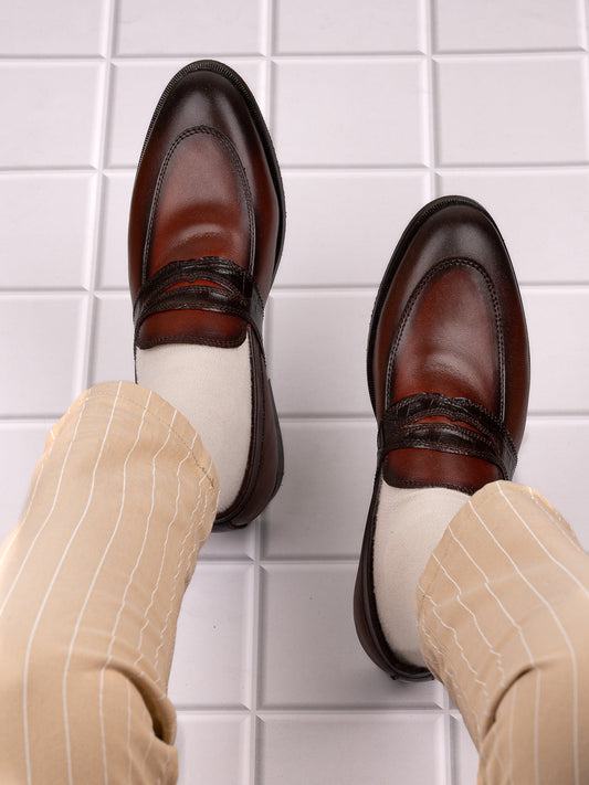 Men, Men Footwear, Brown Formal Loafers