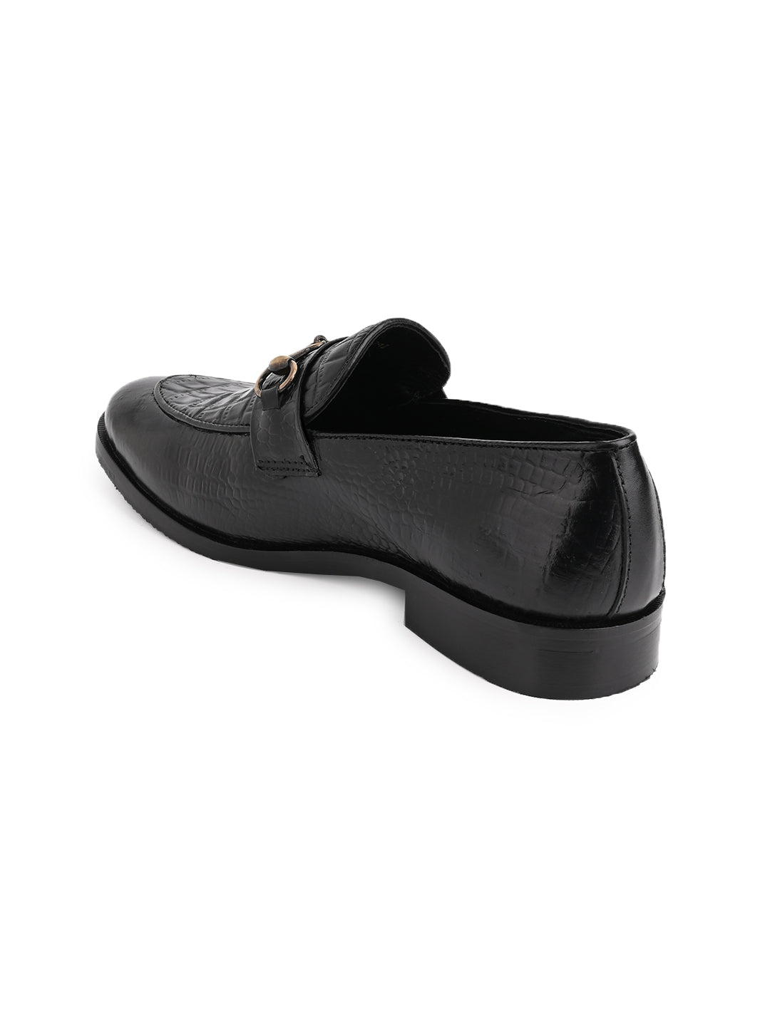 Men, Men Footwear, Black Loafers