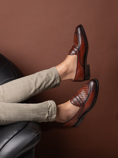 Men, Men Footwear, Brown Loafer