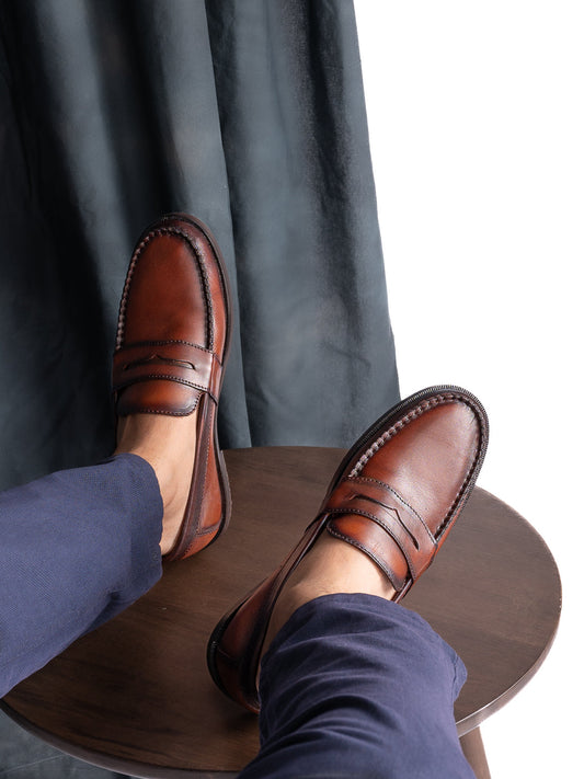 Men, Men Footwear, Brown  Loafer