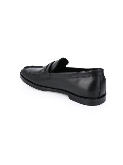 Men, Men Footwear, Black Loafers