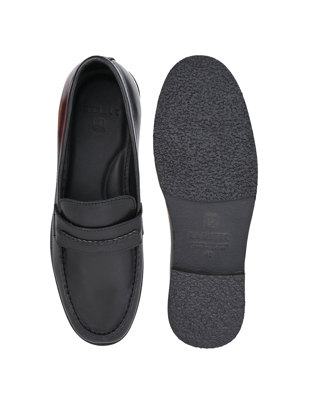 Men, Men Footwear, Black Loafers