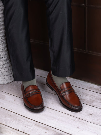 Men, Men Footwear, Brown Loafers