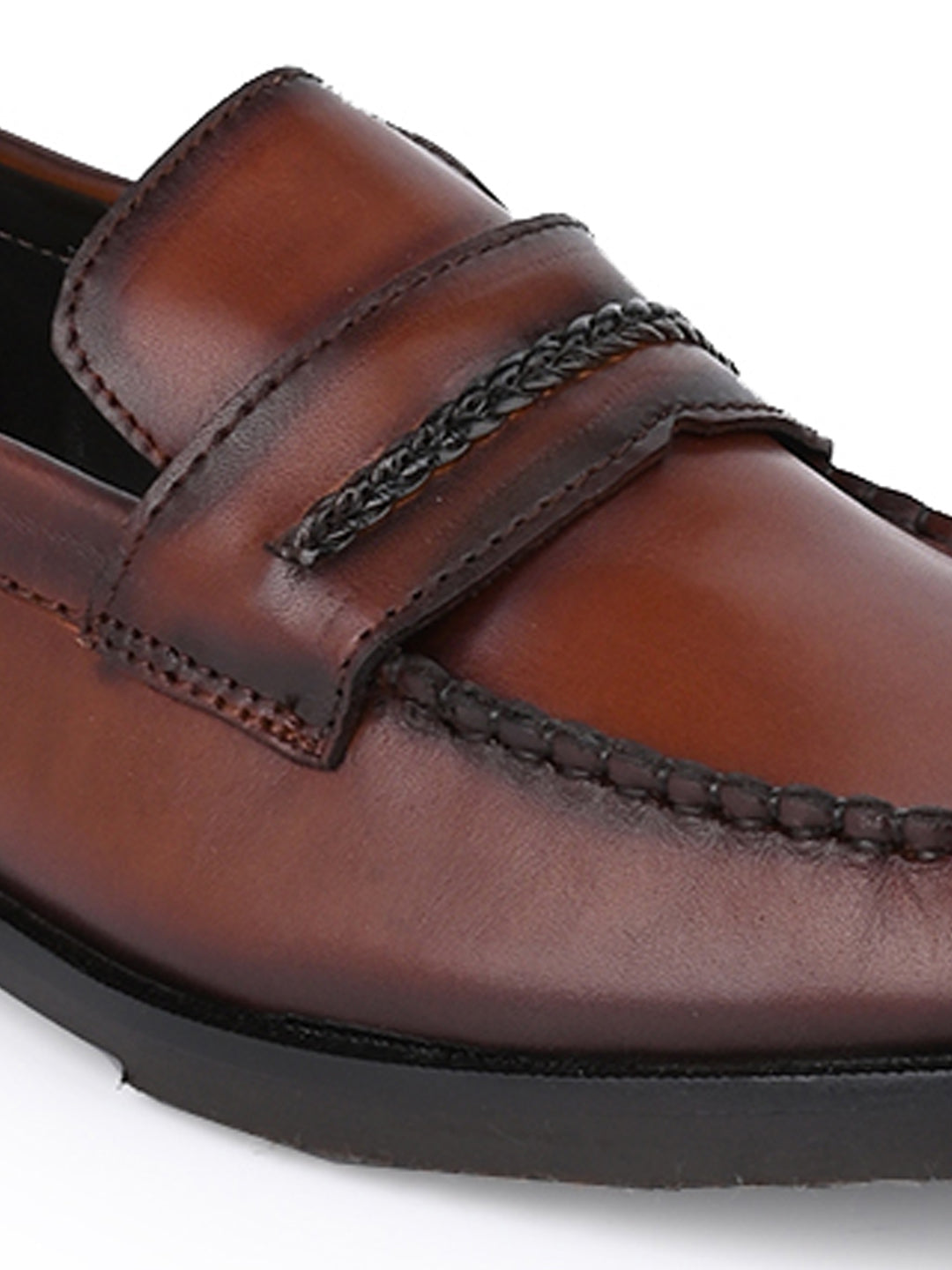 Men, Men Footwear, Brown Loafers