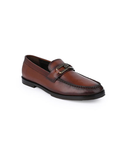 Men, Men Footwear, Brown Loafers