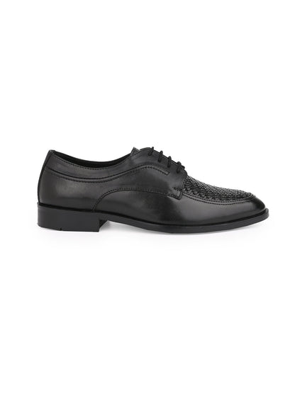 Men, Men Footwear, Black Derby Shoes