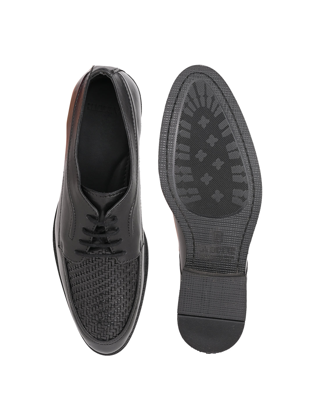 Men, Men Footwear, Black Derby Shoes