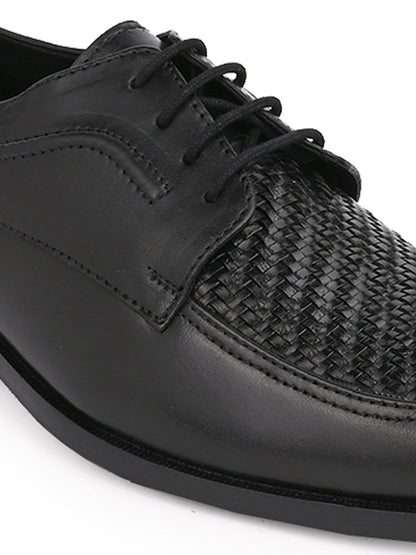 Men, Men Footwear, Black Derby Shoes