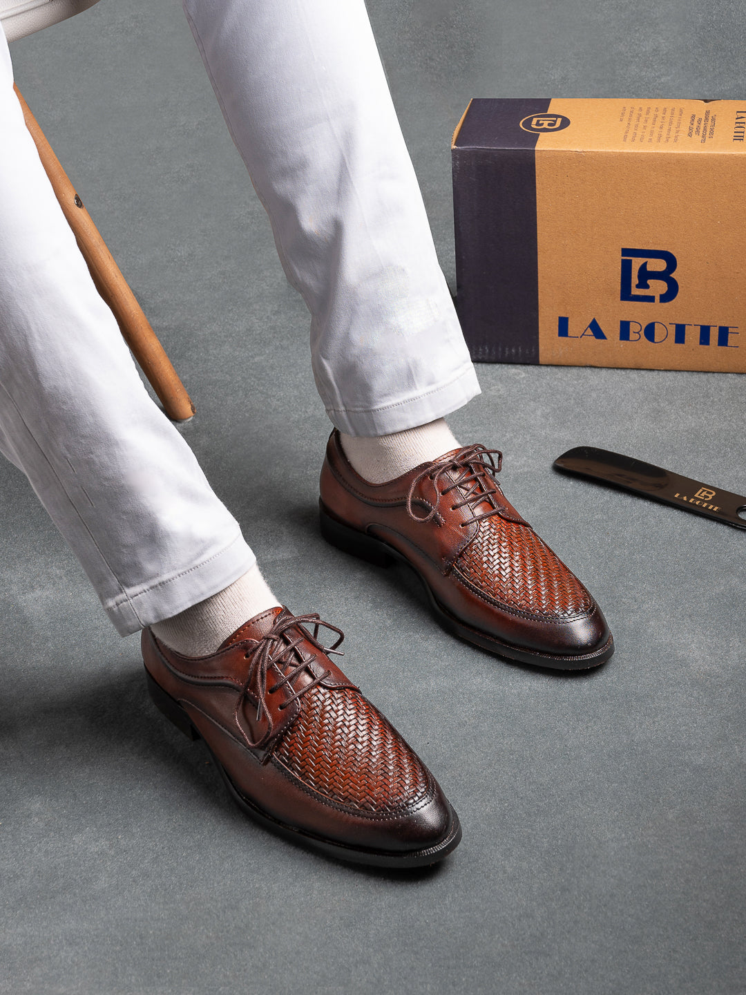 Men, Men Footwear, Brown Derby Shoes