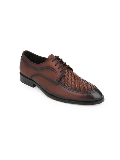 Men, Men Footwear, Brown Derby Shoes