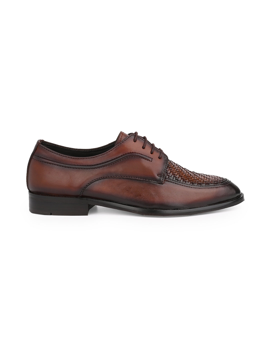 Men, Men Footwear, Brown Derby Shoes