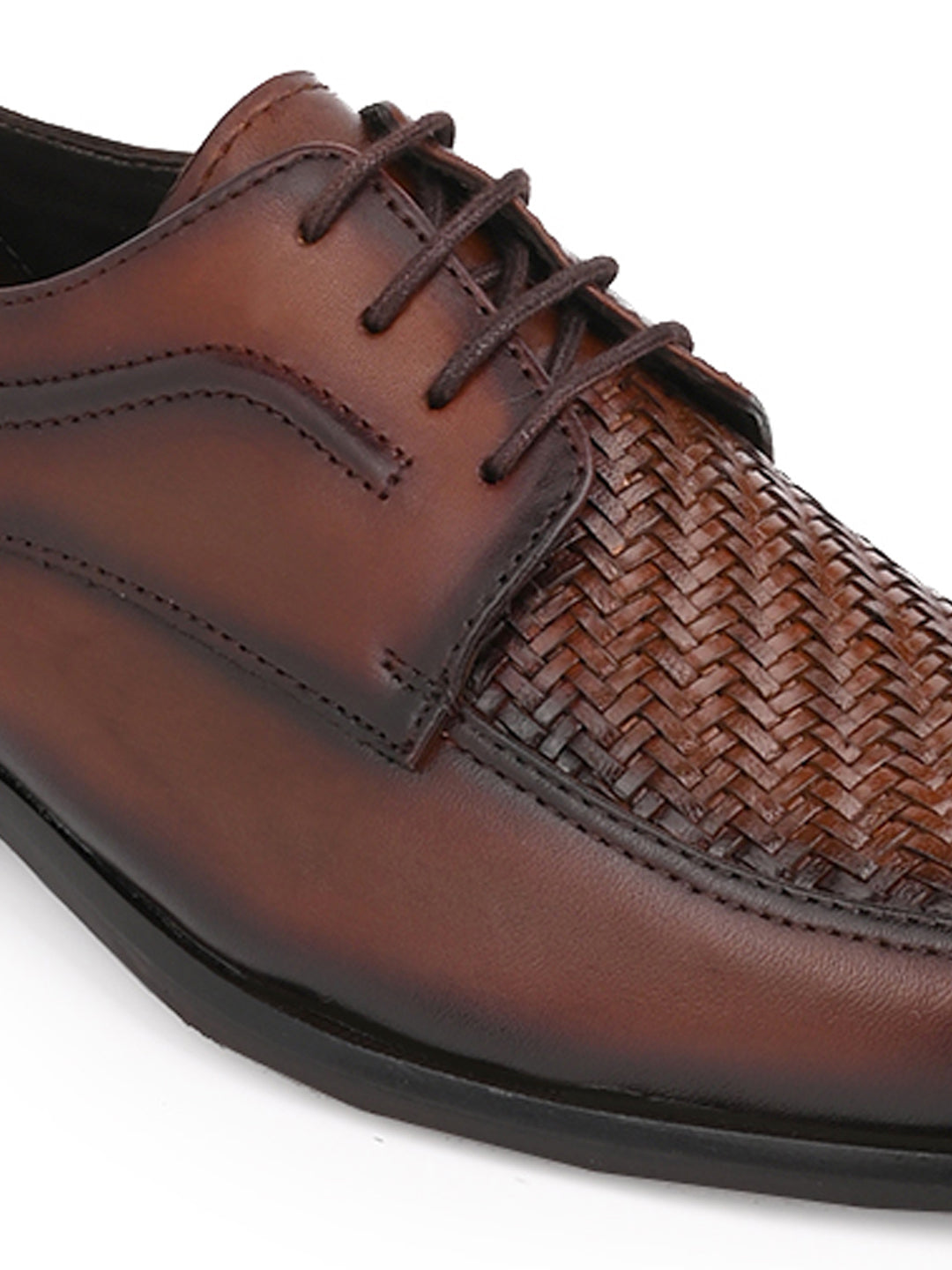 Men, Men Footwear, Brown Derby Shoes