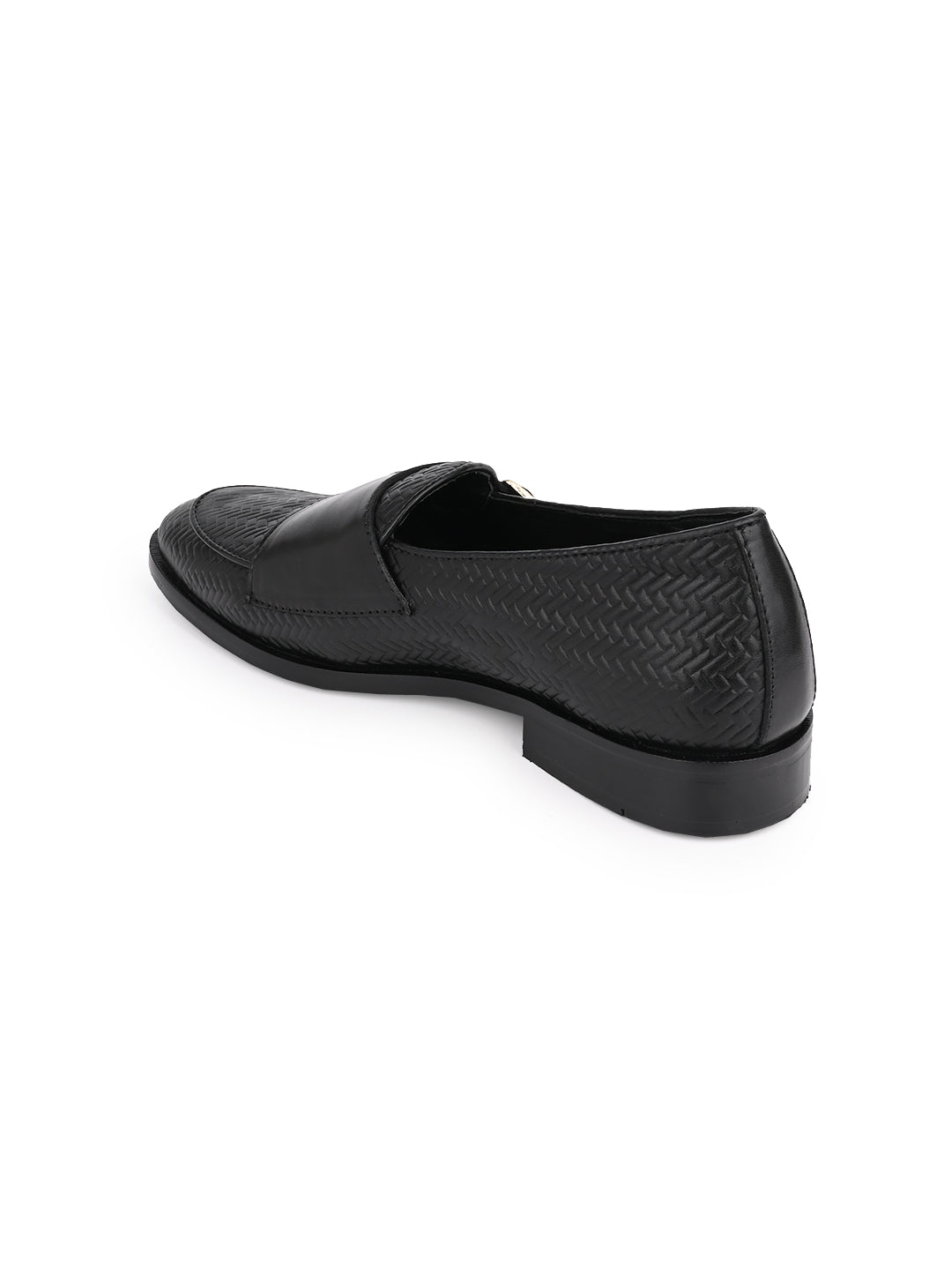 Men, Men Footwear, Black Monk Shoes