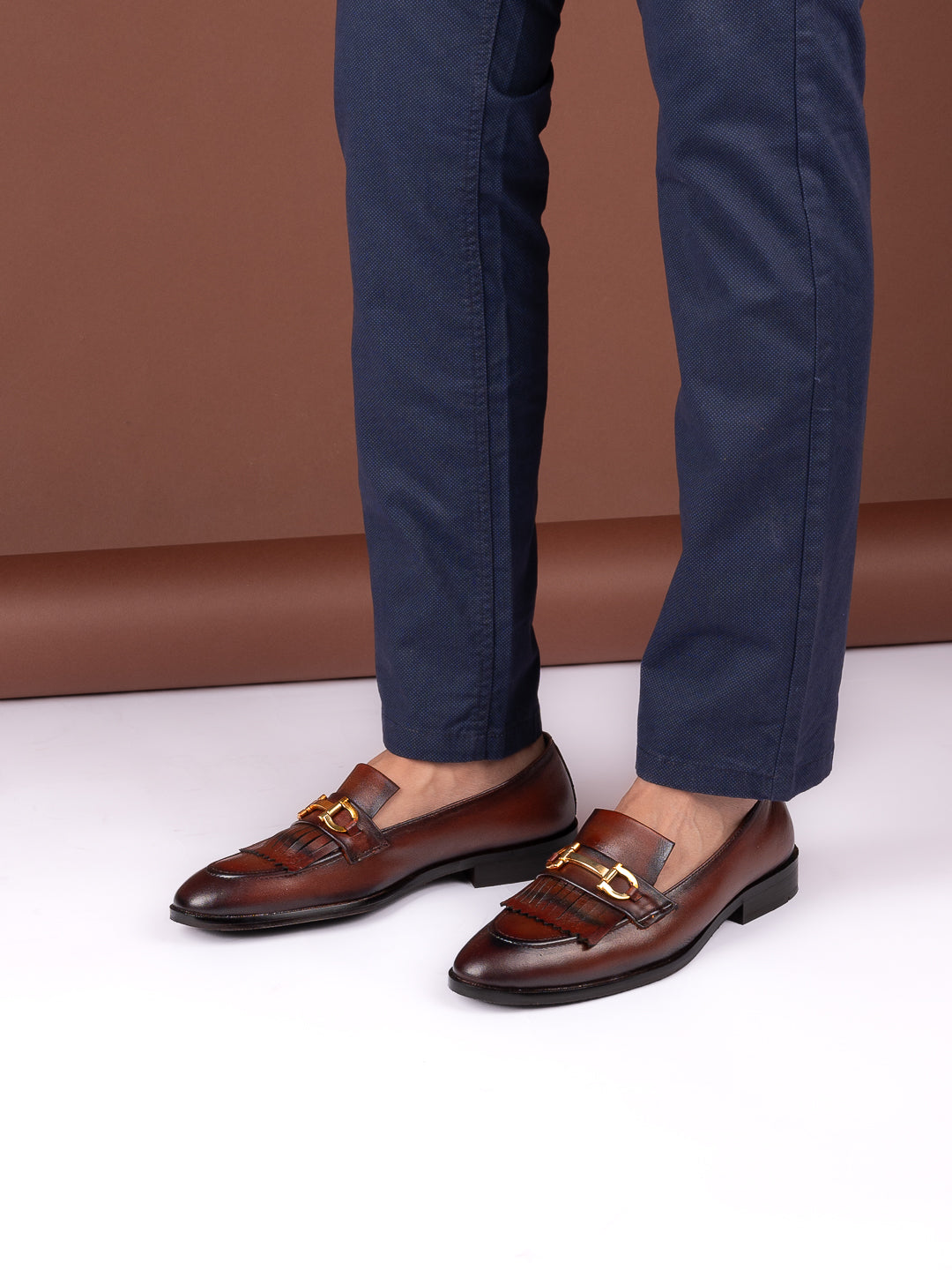 Men, Men Footwear, Brown Loafer